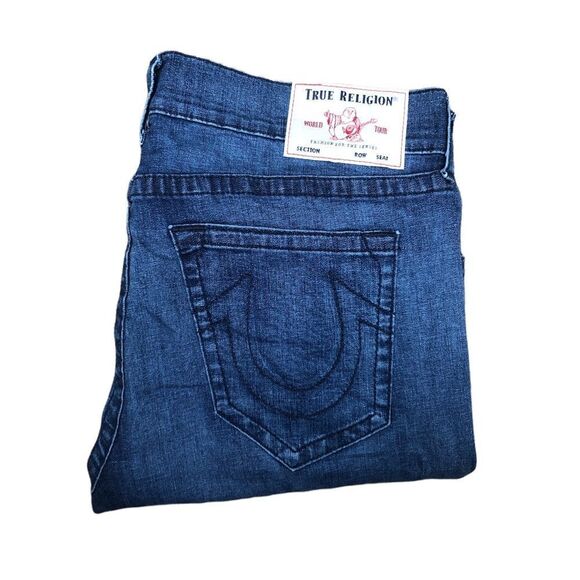 True Religion Jeans Size 36 RICKY RELAXED STRAIGHT Blue - Picture 1 of 9